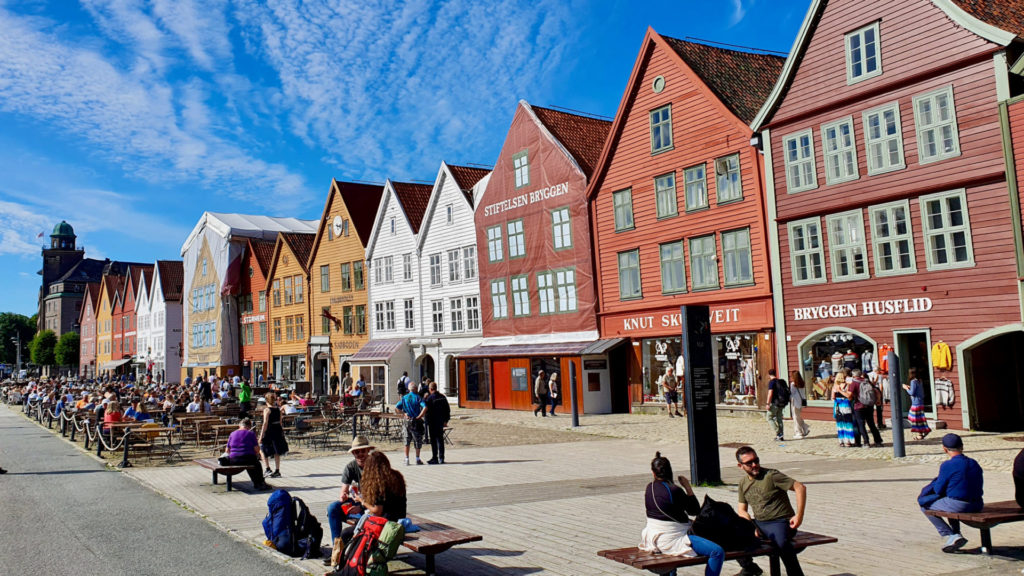 Norwegen-Bryggen-Standzentrum