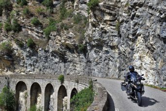 Grandes-Alpes-Motorradfahrer