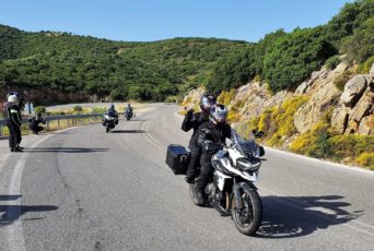 Griechenland-Motorradfahrer