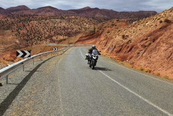 Marokko-Motorradfahrer